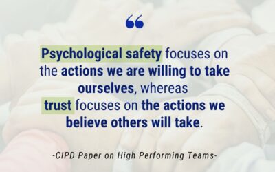 Trust and Psychological Safety